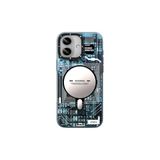 Youngkit iPhone 16 Plus Uyumlu Kılıf Magsafe ile Uyumlu YoungKit Technology Serisi Kapak Mavi