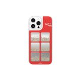 Youngkit iPhone 16 Pro Kılıf Aynalı ve Boncuklu Tasarım Youngkit Spirit Serisi Kapak Kırmızı