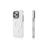 Youngkit iPhone 16 Pro Kılıf Magsafe ile Uyumlu Youngkit Hidden Sand Serisi Kapak Beyaz