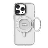 YOUNGKIT iPhone 16 Pro Max ile uyumlu Kılıf M-safeli Standlı Aksiyon Butonlu Youngkit Pivot Serisi Kapak Şeffaf