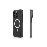 Youngkit iPhone 16 Pro Max Uyumlu Kılıf Magsafe ile Uyumlu Çıkarılabilir Arka Yüzey Youngkit Mecha Siyah