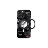 Youngkit iPhone 16 Pro Max Uyumlu Kılıf Magsafe ile Uyumlu Youngkit 360° Standlı Starship Serisi Siyah