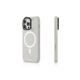 Youngkit iPhone 16 Pro Uyumlu Kılıf Magsafe ile Uyumlu Kamera Standlı Youngkit Bitty Cream Kapak Gri