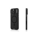 Youngkit iPhone 16 Pro Uyumlu Kılıf Magsafe ile Uyumlu Youngkit Hidden Sand Serisi Kapak Siyah