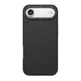 Youngkit İphone 17 Air Kılıf M-Safeli Basit Mat Deri Desenli Tech Fashion Serisi Kapak Siyah