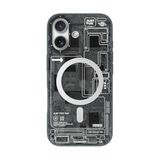 YOUNGKIT iPhone 17 ile uyumlu Kılıf M-safeli Kamera Denetim Butonlu Youngkit Technology Serisi Kapak Siyah