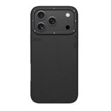 YOUNGKIT iPhone 17 Pro ile uyumlu Kılıf M-safeli Basit Mat Deri Desenli Youngkit Tech Fashion Serisi Kapak Siyah
