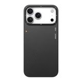 Youngkit İphone 17 Pro Kılıf M-Safeli Aramid Fiber Youngkit 1500D Kevlar Extreme Wing Serisi Kapak Siyah