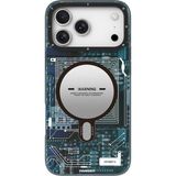 Youngkit İphone 17 Pro Max Uyumlu Kılıf M-Safeli Kamera Denetim Butonlu Technology Serisi Kapak Mavi
