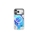 Youngkit İphone 17 Pro Max Uyumlu Kılıf M-Safeli Parlak Kumlu Sıvılı Galaxy Fantasy Serisi Kapak Mavi