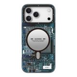 Youngkit İphone 17 Pro Uyumlu Kılıf M-Safeli Kamera Denetim Butonlu Technology Serisi Kapak Mavi