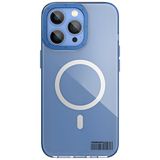 Youngkit Ll006 Coloured Glaze İphone 14 Pro Mavi Sert Silikon Kılıf