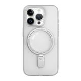 Youngkit Rock Frosted iPhone 15 Pro Max kılıf, iPhone 15 Pro Max 6,7 inç (Beyaz) için Kickstand ile Manyetik Uyumlu kılıf