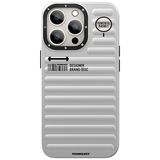 YoungKit SS004 iPhone 13 Pro Sert Silikon Gümüş Kılıf