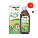 YouPlus Kids VM Multivitamin Mineral Kompleksi 2x150 ml Şurup