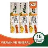 Youplus Pro 15 Efervesan Tablet C Vitamini, D Vitamini, Çinko ve Propolis İçeriğiyle Güçlü Destek