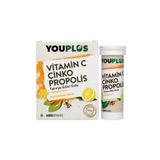 Youplus Vitamin C Çinko Propolis 20 Efervesan Tablet, 4'lü Set