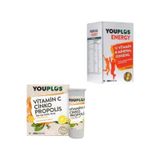 Youplus Vitamin C Çinko Propolis 20 Efervesan Tablet + Youplus Energy 30 Tablet