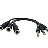 Your Cable Store 3 Paket 1 Ayak 1/4 İnç Stereo Kulaklık Uzatma Kabloları