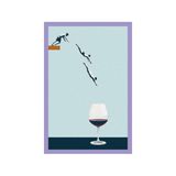Your Friends in a Glass – Arkadaşa Özel Komik Dekoratif Hediye Not Kartı & Kartpostal | 10x15 cm