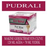 Youth Passport Deluxe Pot Wax 1+1 Cezveli Titanium Pudralı Sir Ağda 120 + 70 Ml Yedekli