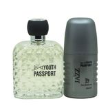 Youth Passport Men Kofre Jazz 100 ml Edp + 60 ml Roll on Erkek Parfüm Seti