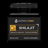 Youtheory Men's Shilajit - 250 mg Shilajit Capsules - Energy Supplement – Supports Stamina & Endurance* - Gluten Dairy & Soy Free - 60 Veg - Aromasız
