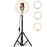 Youtuber Led Işıklı Halka 13 İnch Selfie/yayıncı/makyaj Işığı 210 Cm Tripod