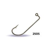 Youvella 2505 Jig Head İğnesi Dövme Delikli Uzun 100'lü Kutu Nikel 1/0