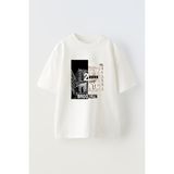 Youwinner Wel Come Brooklyn Tasarım Baskılı Pamuk Beyaz Oversize T-Shirt