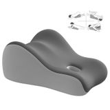 YOVSGSOK Yetişkinler ve Hamilelik için Ergonomik Doğal Lateks Yastık | Uyumak, Yatmak, Okumak ve Çiftler için Çok Pozisyonlu Destek Yastığı | Çıkarılabilir Yıkanabilir Kılıf (Gri)