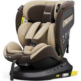 Yoyko Rich I-Size Alarmlı 360° Dönebilir Yatabilir 0-36 kg Oto Koltuğu Isofıx/sıp/latch Kahverengi