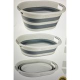 Yoyo 38 Lt Katlanır Çamaşır Sepeti – Akordiyon Silikon Katlanabilir Kirli Çamaşır Sepeti - 60x40 - Gri