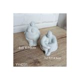 YOYOMOLD YY4231 ŞİŞMAN KADIN BİBLOLAR 2Lİ TAKIM SİLİKON KALIP