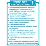 Yr Yıldırım Oksijen Tüpü Kullanma Talimatı Ikaz Levhası