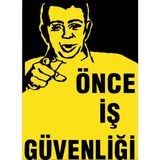 Yr Yıldırım Önce Iş Güvenliği Ikaz Levhası