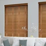 YS Perde Polywood Alüminyum 50 mm Meşe Kurdelalı Jaluzi