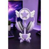 YS Print Kanatlı Kawaii Kulaklık Standı - Mor