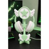 YS Print Kanatlı Kawaii Kulaklık Standı - Yeşil