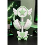 YS Print Kanatlı Kawaii Kulaklık Standı - Yeşil