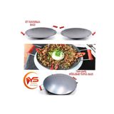Ys YARAMIŞ Ys 40cm Wok Tava Saç Kavurma Et Saç Kavurma / Yufka Gözleme Bazlama Ekmek Sacı Vok Tava
