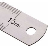 YSB 15 Cm Çelik Cetvel Inç Ölçülü