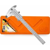 Ysb 150 mm Mekanik Kumpas Hassas Çift Çene El Tipi Ölçüm 150 mm X 0,02 mm Gümüş Renk