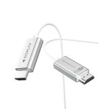 YSerendept HDMI 2.1 Kablo 6.5ft Beyaz 4K 8K Fiber Optik HDMI Kablosu [8K@60Hz 4K@120Hz, 48Gbps, Dinamik HDR, eARC, HDCP 2.2 ve 2.3, 3D] 4090, RX 7900 XTX, Monitör, PS5, Soundbar ile uyumlu