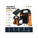 YSF-200 Bluetooth Hoparlör Güneş Enerjili Kamp Lambası Fm Radyolu Müzik Mp3 Çalar Powerbank Özellikli Taşınabilir Solar Panel Sistemi