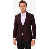Ysf Erkek Bordo Desenli Spor Yünlü Ceket - 56 - 4 Drop
