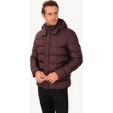 Ysf Erkek Bordo Kapüşonlu Klasik Kaban - 48