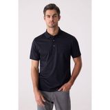 Ysf Erkek Füme Regular Fit Merserize Desenli Polo Yaka Tişört