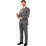Ysf Erkek Gri Regular Fit Çift Yırtmaçlı Takım Elbise - 58 / 6 - 6 Drop