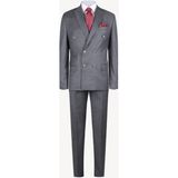 Ysf Erkek Gri Regular Fit Kruvaze Takım Elbise - 68 / 8 - 6 Drop